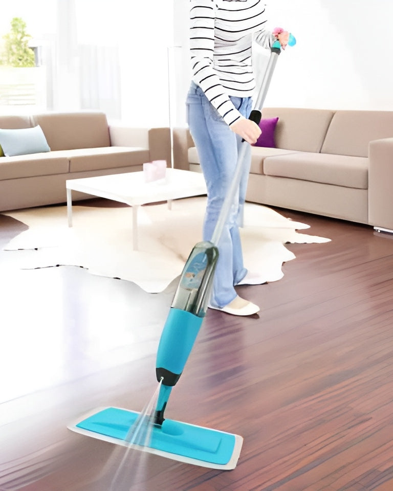 Microfiber Pad • Spray Mop with 360° Swivel Head