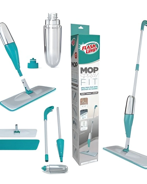 Microfiber Pad • Spray Mop with 360° Swivel Head