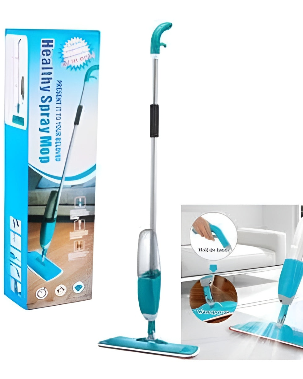 Microfiber Pad • Spray Mop with 360° Swivel Head